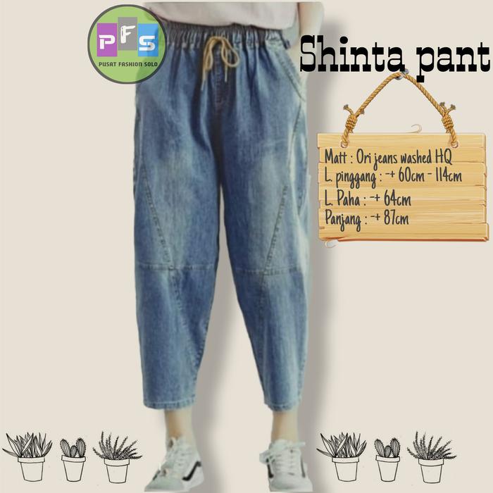 Gambar Celana wanita korea panjang jumbo baggy jeans boyfriend terbaru XL - Shinta dari Pusat Fashion Solo undefined Tokopedia