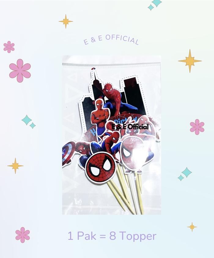 Gambar TOPPER ULANG TAHUN / TOPPER KUE ULTAH / TOPPER CAKE KARAKTER ANAK - 4 dari E&amp;E Stationary undefined Tokopedia