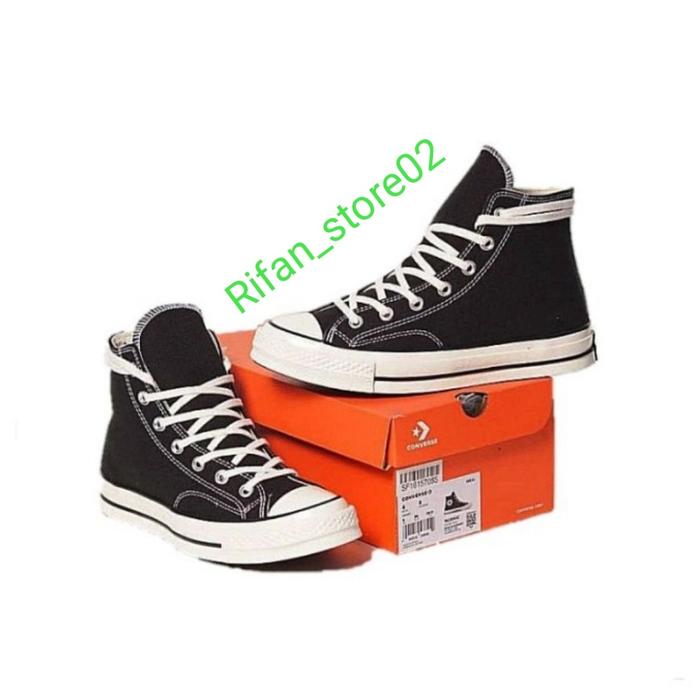 Gambar BIG SALE SEPATU CONVERSE 70s HIGH PREMIUM BNIB || SNEAKERS PRIA WANITA - black white, 37 dari XPREME undefined Tokopedia