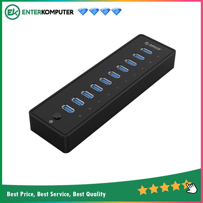 Gambar Orico USB HUB P10-U3 10 Port USB 3.0 With 12V/3A Power Adapter dari Enter Komputer Official undefined Tokopedia