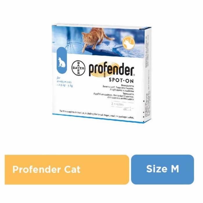 Jual Profender Spot On Medium Cat 2 5 Kg 5 Kg Obat Cacing Tetes Kucing Kota Bekasi Bekasipetshop Tokopedia