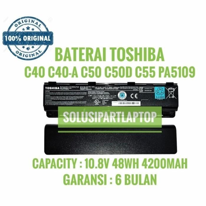 Gambar Baterai Laptop TOSHIBA Satellite C40 C40-A C40D C40D-A PA5109U-1BRS OR dari solusipartlaptop Dnnotebook undefined Tokopedia