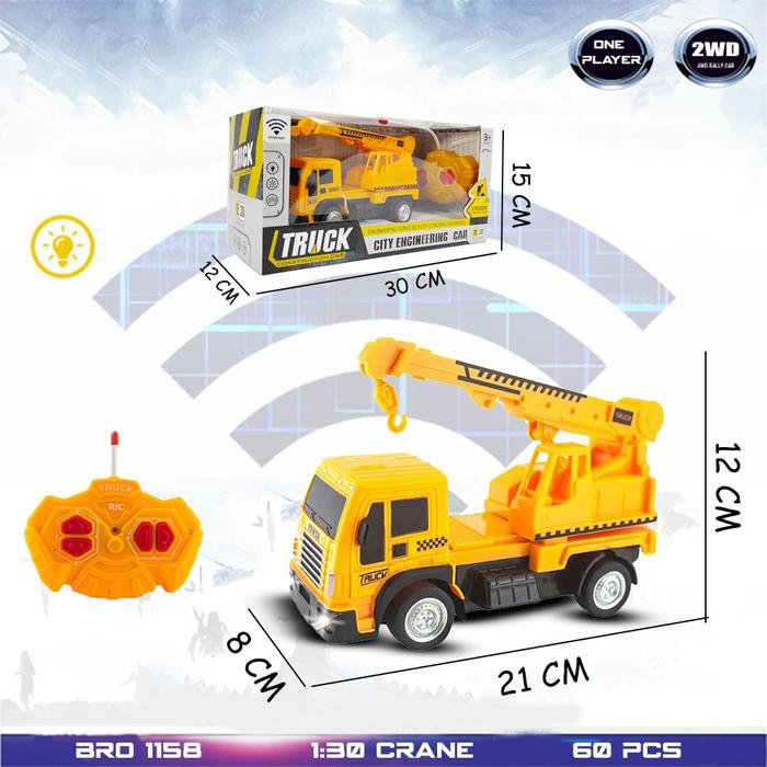 Gambar Mainan rc mobil truk truck molen excavator crane remote control murah - 1:30 Crane dari TS Toys Store undefined Tokopedia