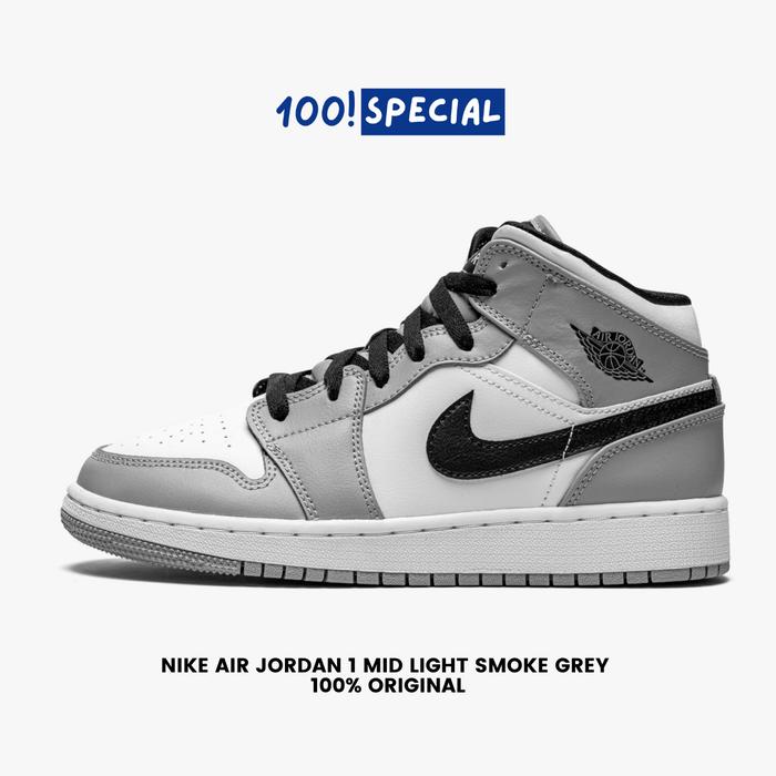 Sepatu Nike Air Jordan Mid Smoke Grey BNIB Original 36
