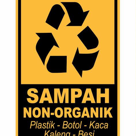 Gambar stiker sampah organik dan non organik stiker sign k3 murah uk 10×15cm - NON ORGANIK dari BINTANG STIKER11 undefined 4 Tokopedia