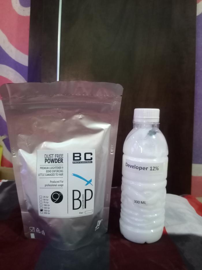 Gambar Repack Bleaching Powder Korea Level 9 - 125gr+dev250ml dari Abe salonshop undefined Tokopedia