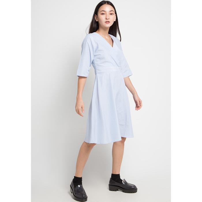 Gambar DRESS ELLE Apparel Original - Dress motif - Biru Muda, S dari ElleLadies undefined Tokopedia
