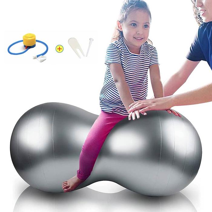 Gambar Peanut Yoga Pilates Gym Pilate Sport Tiup Ball Bola Hamil Anti Burst - Sliver dari Soya Global undefined Tokopedia