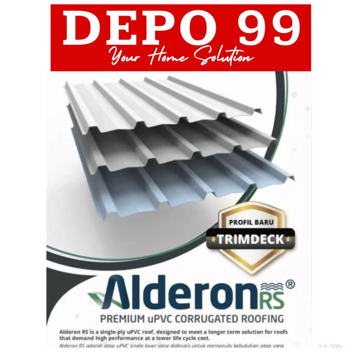 Gambar ATAP ALDERON RS SINGLE LAYER CORRUGATED WALL TRIMDECK GRECA ROMA - ROMA, Putih dari Depo99 undefined Tokopedia
