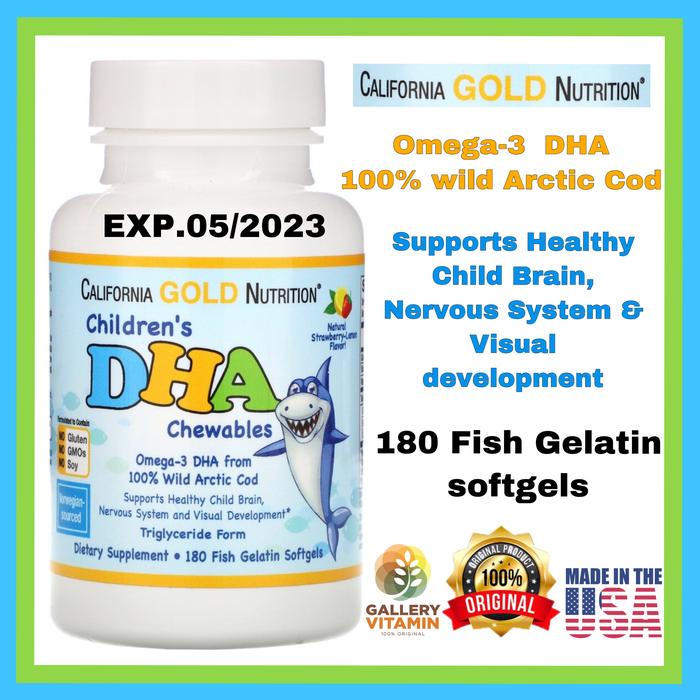 Jual Children's DHA Chewables omega 3 California Gold Nutrition ORI USA -  Jakarta Barat - Galleryvitamin | Tokopedia