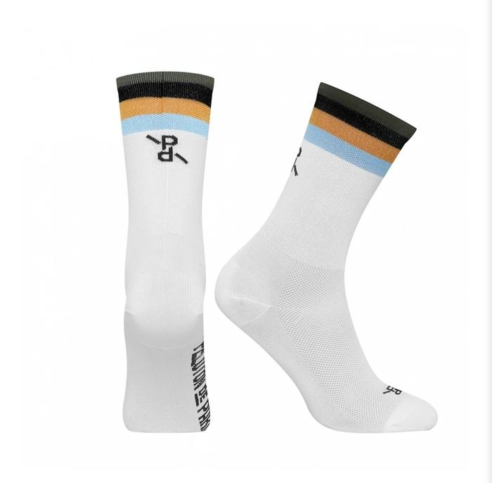 Gambar Kaos Kaki Sepeda Road Bike PELOTON DE PARIS Popsicle PLTN White/Black - 39-42 dari Outsaddle Indonesia undefined Tokopedia