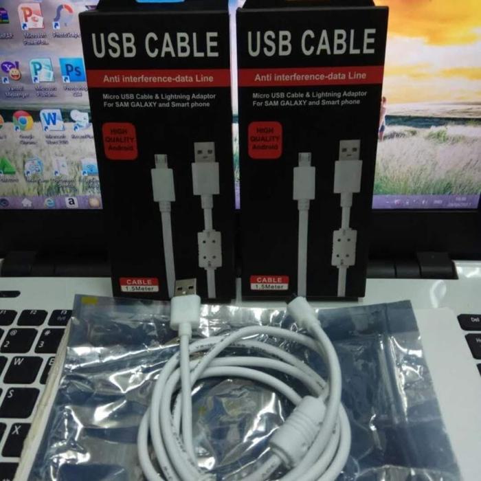 Gambar Kabel Charger micro usb V8 for hp android dari toko maju jaya888_NEW undefined Tokopedia