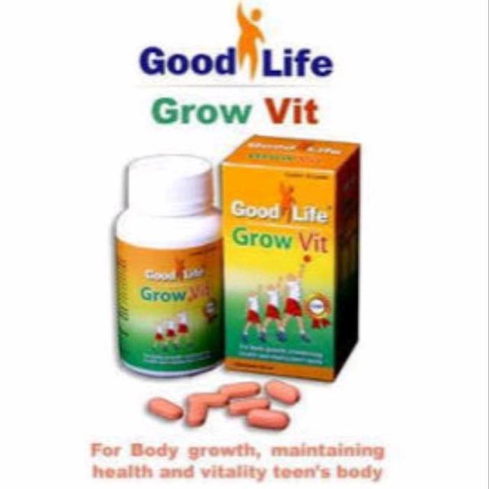 Gambar Good Life Grow Vit vitamin peninggi anak dan remaja GrowVit Botol isi dari Ikhtiar Sembuh undefined Tokopedia