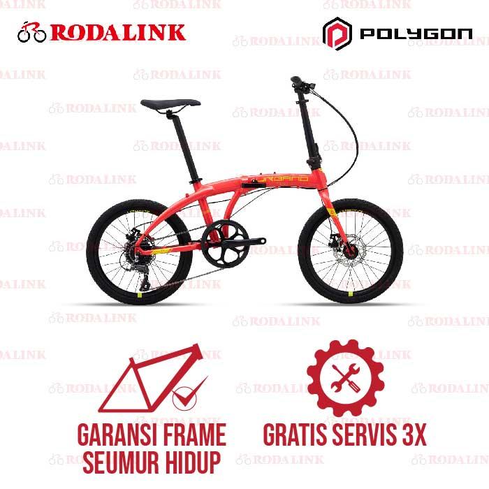 Gambar Polygon Sepeda Lipat Urbano 3 - Merah Muda dari Rodalink Indonesia undefined Tokopedia