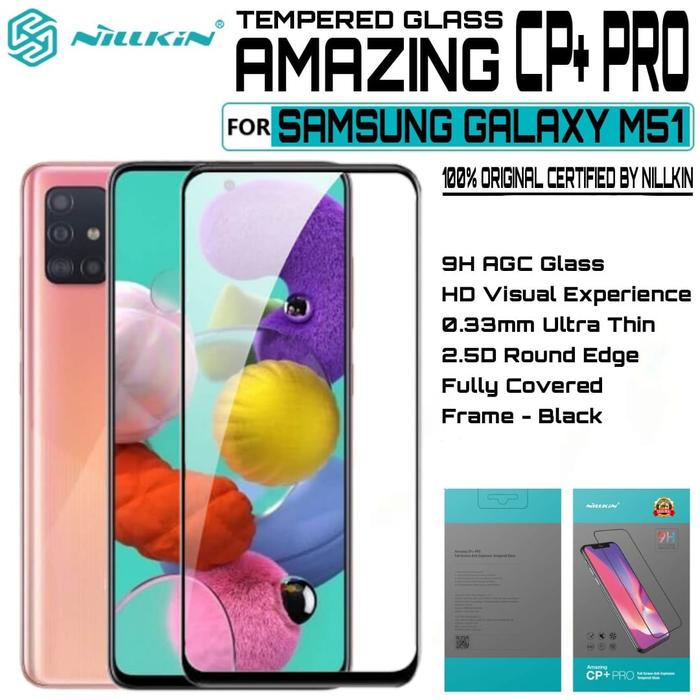 Jual SAMSUNG GALAXY M51 M515 TEMPERED GLASS SCREEN NILLKIN CP+ PRO