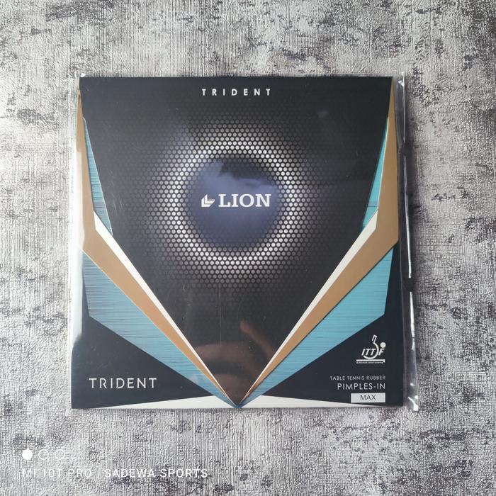 Gambar LION TRIDENT MAX - Karet pingpong tenis meja untuk spin dan speed OKE! - Hitam dari SADEWA SPORTS undefined 5 Tokopedia