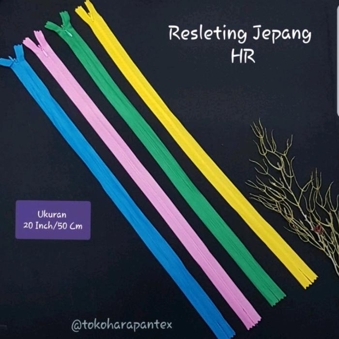 Gambar Resleting Jepang HR 20 inci/50 Cm (Lusin) Part 4 - Turkis Tua 556 dari Harapantex undefined Tokopedia