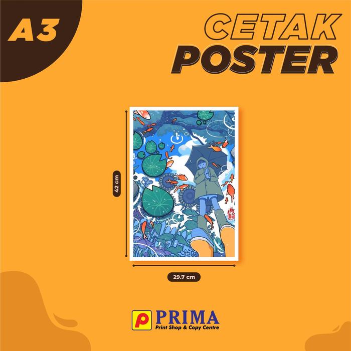 Gambar Cetak Poster Murah A3 1 SISI dari Prima Print Shop undefined Tokopedia