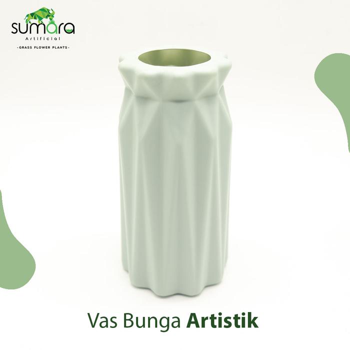 Gambar Pot Bunga / Vas Bunga Motif Rhombus - Biru Muda dari Toko Rumput Sumara undefined Tokopedia