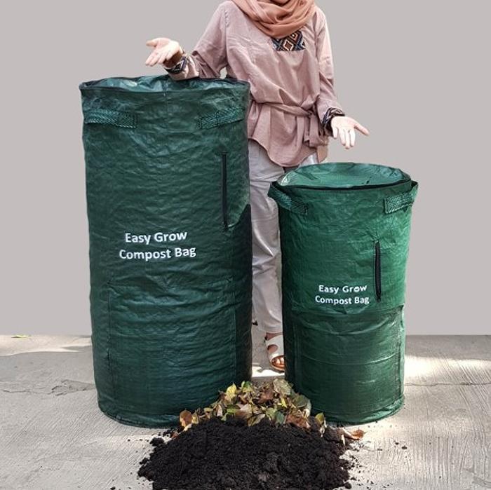 Gambar Paket Compost Bag 80 L& Biofad 1KG Komposter Tas Kantong Sampah Kompos - Compost Bag 80L dari Planter Bag Salatiga undefined Tokopedia