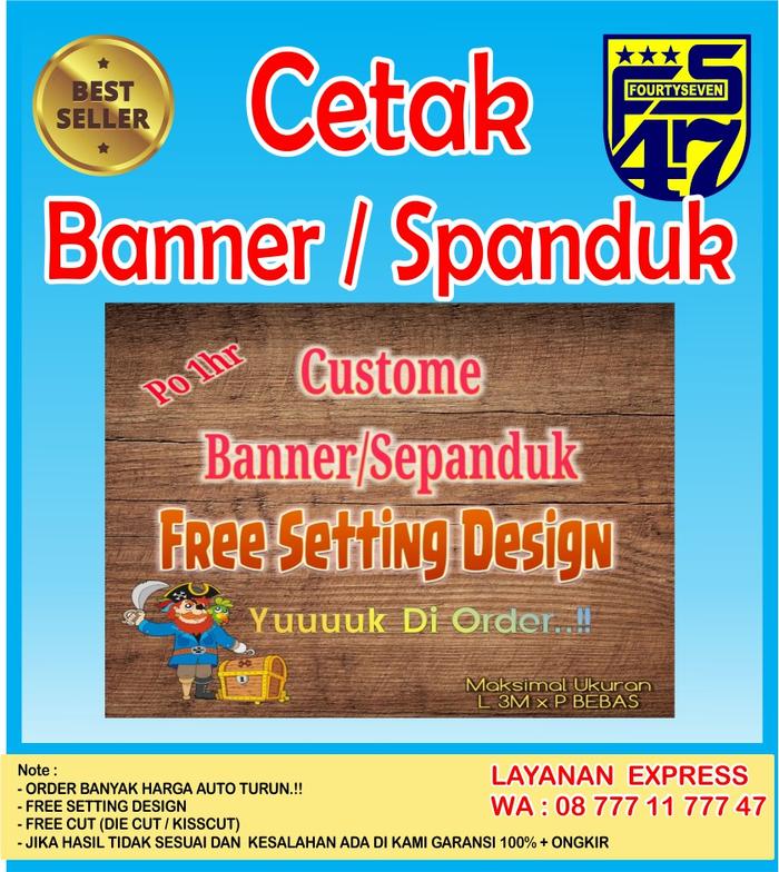 Gambar CUSTOME SEPANDUK / BANNER dari 4SEVEN undefined Tokopedia
