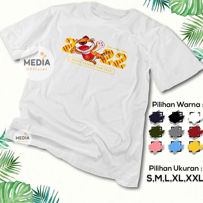 Gambar Kaos Baju Imlek Year Of Tiger 2022 - Tshirt Gong Xi Fa Cai Year of the - Putih, M dari the orange's undefined Tokopedia