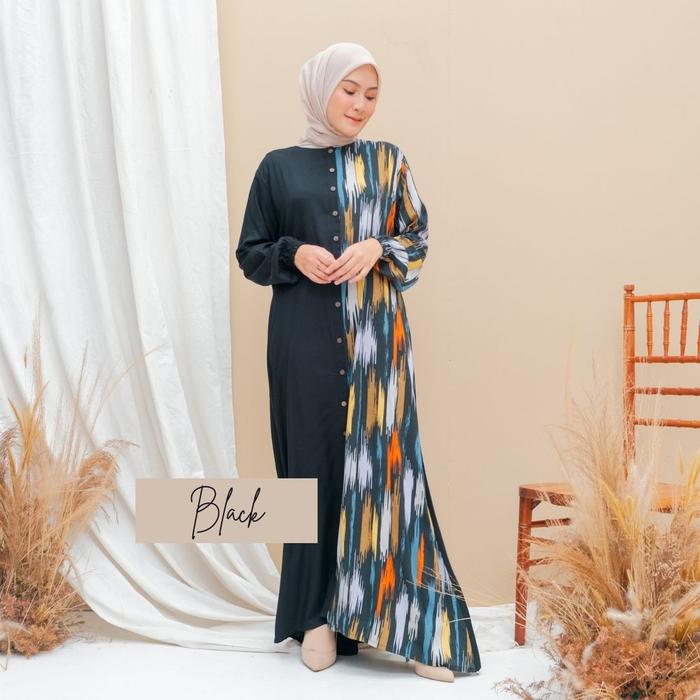 Gambar Danira Dress -Gamis Wanita Muslimah Dewasa Murah Rayon Viscose Premium - Hitam dari Lakuyaa hijab undefined Tokopedia