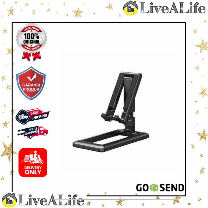 Gambar CMAOS Lazy Smartphone Holder Tablet Foldable Mobile Phone Stand PPH229 - Hitam dari LiveALife Home Solutions undefined Tokopedia