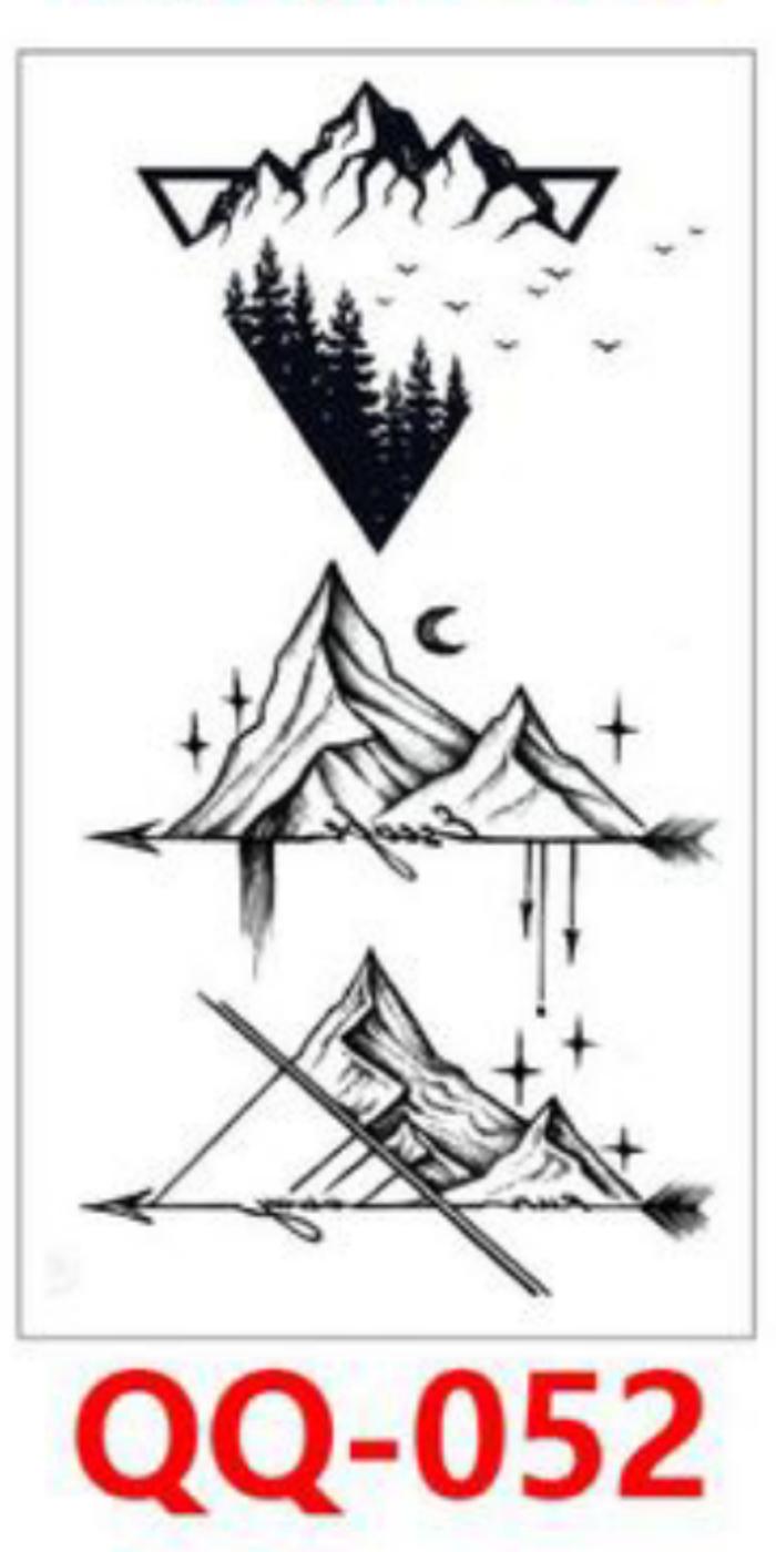 Gambar Grosir Stiker Tato / Tato Temporer 6x10cm Motif Aesthetic QQ-002 - QQ-036 dari febtatto 3 undefined 5 Tokopedia