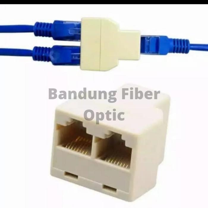 Gambar Ethernet Splitter 1 to 2 LAN RJ45 Konektor Jaringan Networking dari Bandung Fiber Optic undefined Tokopedia