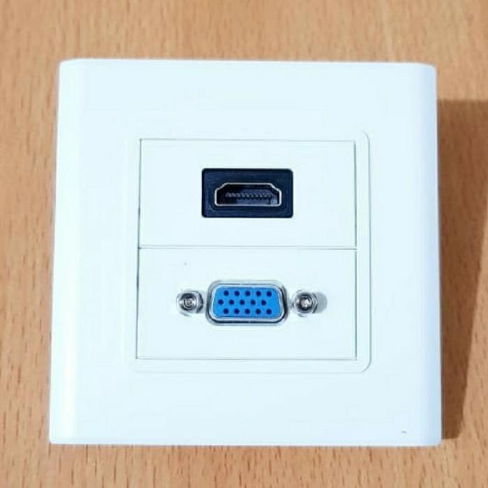 Jual Faceplate Hdmi 2 Port HDMI dan VGA - Jakarta Pusat - projectstar ...
