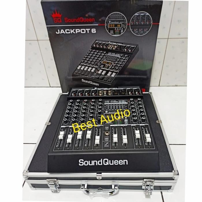Gambar Audio Mixer Sound Queen Jackpot 6 Jackpot6 6channel ori plus koper dari Best Audio 88 undefined Tokopedia