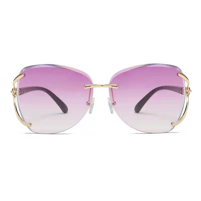 Gambar DENNOS GS-37 Kacamata Retro UV Protection Square Korean Fashion Glasse - UNGU GRADIENT, STANDARD PACKIN dari Acctehcno undefined Tokopedia