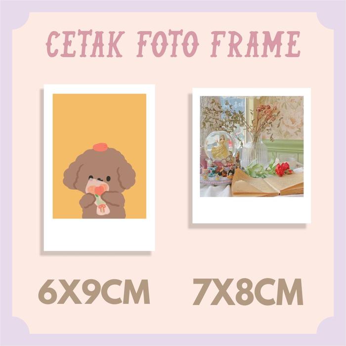 Gambar CETAK POLAROID CUSTOM FRAME VINTAGE AESTHETIC BISA REQUEST FOTO - 11x9cm WIDE, + LAM. GLOSSY dari Paper&Design undefined Tokopedia