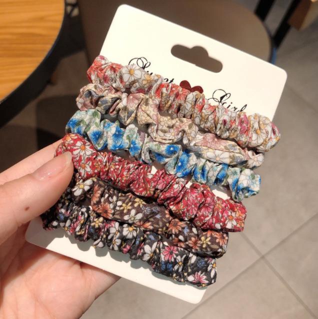 Gambar Ikat Rambut Korea Scrunchie Hair Accessories Set 6 Pcs J146 - Korea A dari d'unlimited store undefined Tokopedia