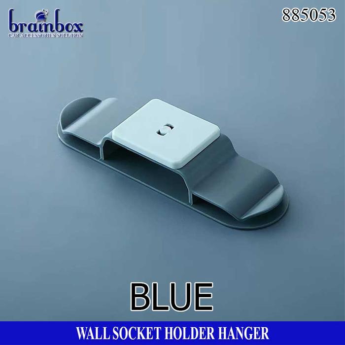 Gambar Wall Socket Holder Gantungan Dinding Soket Kabel Bingkai Modem Remote - Biru dari Brainbox Car and Home Kota Batam Tokopedia
