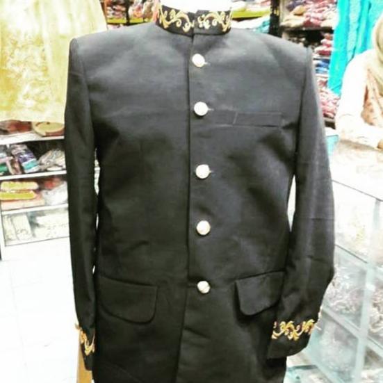 Gambar beskap sunda nasional - Hitam Bordir, L.1 dari Restu Ibu Baju Adat undefined Tokopedia