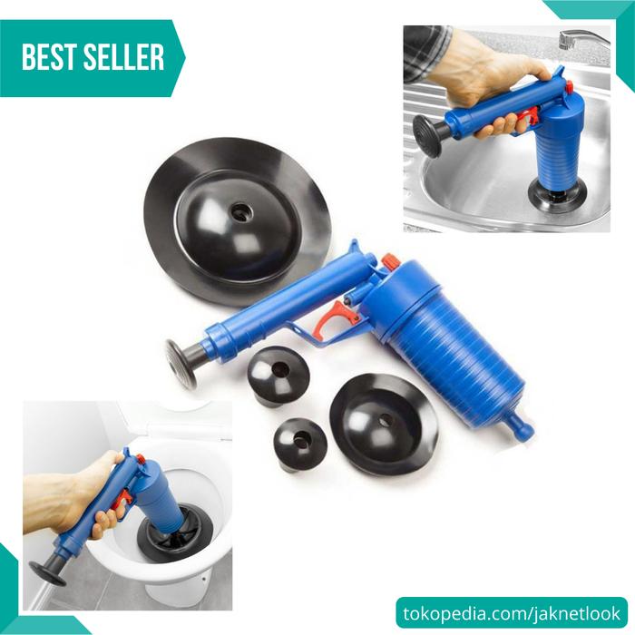 Gambar Pompa Sedot Saluran WC Toilet Westafel Kloset Ledeng Wastafel Mampet - Biru dari NetLook Store undefined Tokopedia