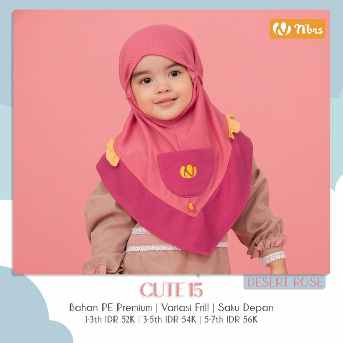 Gambar Nibras Hijab Cute 15 Warna Magenta Jilbab Ngaji Anak Bayi Cantik Unik - Desert Rose, 1-3 Tahun dari Hibban Online Shop undefined Tokopedia