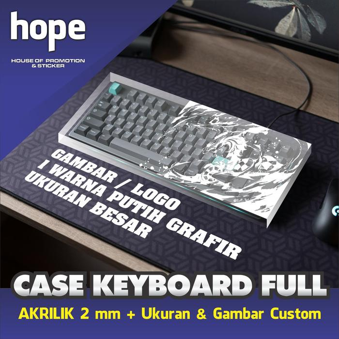 Gambar Cover - Case Keyboard Akrilik / Pelindung Keycaps_Full_Custom - Grafir dari Hope Adv undefined Tokopedia
