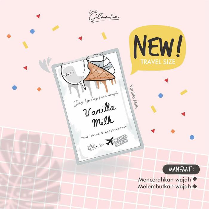Gambar Masker by Lea Gloria 10g (travel size) |Masker wajah organik - Vanilla Milk dari picapicaid undefined Tokopedia