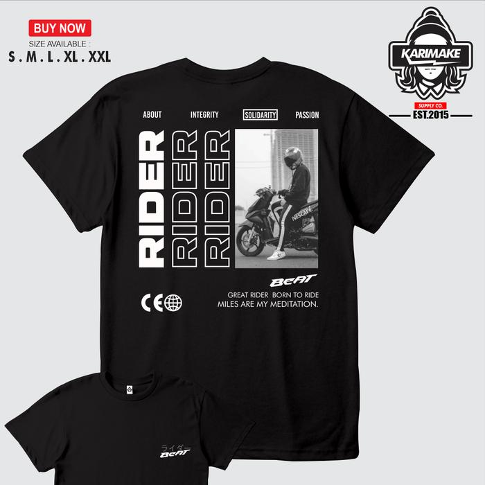 Gambar Kaos Baju CUSTOM FOTO STREETWEAR SUNMORI RIDER BISA REQUEST FOTO -KRMK - V1, S dari KRMK Karimake undefined Tokopedia