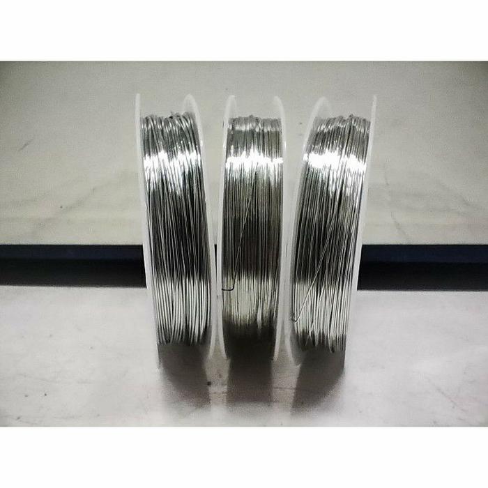 Gambar 25 Meter Kawat Tembaga Aksesoris 0.3mm 0.4mm 0.5mm Kawat Manik Manik - silver, 0.5mm (6mter) dari vanimelo undefined Tokopedia