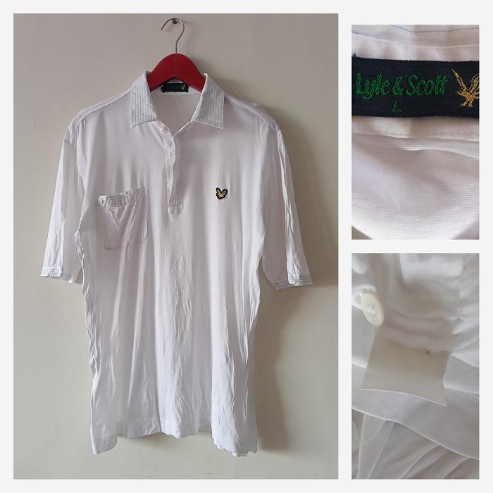 Gambar Kaos polo lyle & Scott second branded (trift) - Putih dari second_store46 undefined Tokopedia