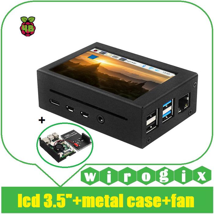 Gambar Raspberry Pi 4 - LCD Metal Case - B dari wirogix undefined Tokopedia