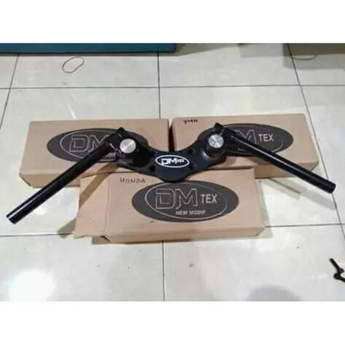 Gambar stang jepit motor Vixion old Vixion new cb Verza Mega pro tiger - Hitam, vixion R dari LEHER KNALPOT_NEW undefined Tokopedia
