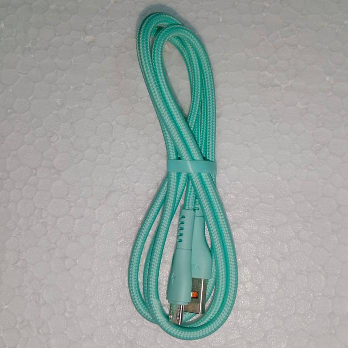 Gambar kabel data fast charging veger micro usb Qc3.0A 100cm Berserat kuat - Hijau dari sojo cah angon undefined Tokopedia