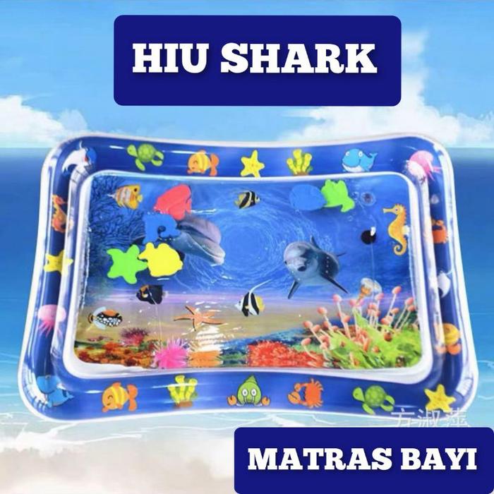 Gambar Matras Air Bayi Mainan Anak Baby Kids Water Play Mat - HIU SHARK dari AN NAML undefined Tokopedia