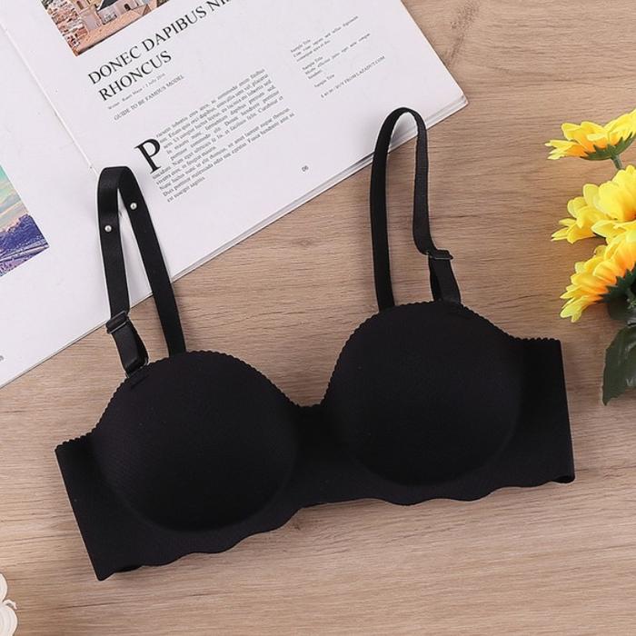 Gambar PAKAIAN DALAM PREMIUM PUSH UP BRA - BH WANITA TANPA KAWAT BUSA TEBAL - Hitam, 34 dari Idaman ku undefined Tokopedia