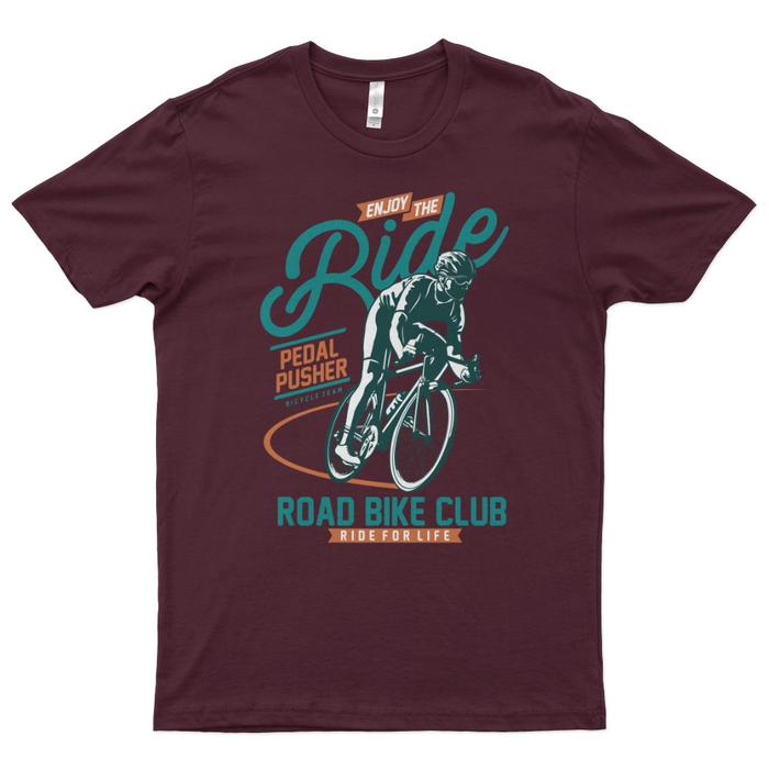 Gambar Kaos Distro Premium Lengan Pendek Road Bike Club Klub Sepeda T-Shirt - Maroon, XXL dari Eternal Cover undefined Tokopedia